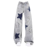 Hellblaue Jeans mit Sternen